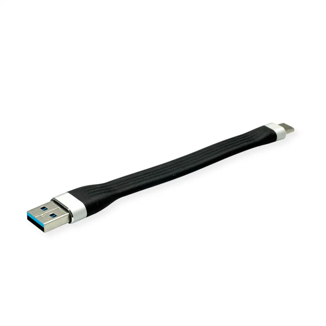 Roline USB 3.2 Gen 1 Siliconen Kabel A-C M/M 11cm