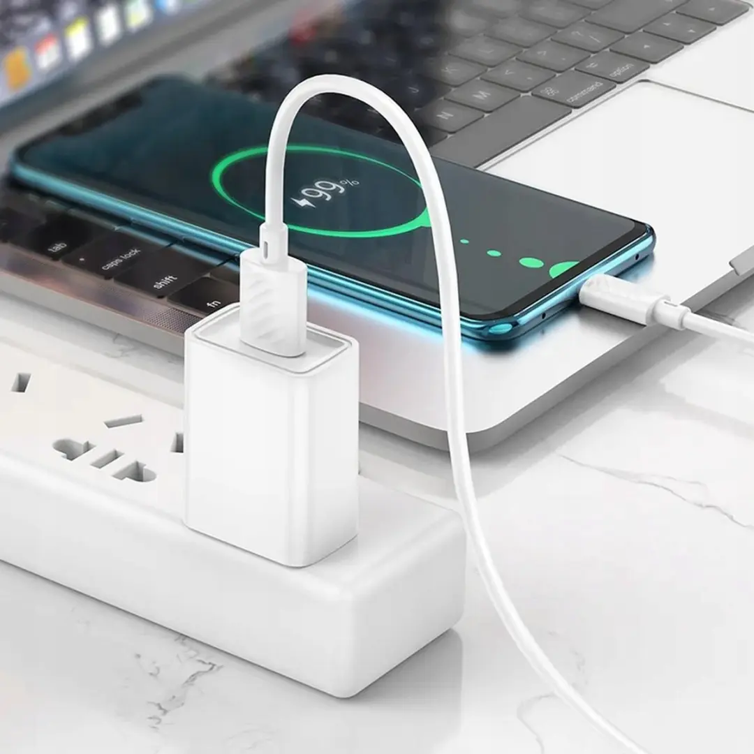 Hoco Gratifed X88 USB naar Micro USB Kabel 2.4A 1m - Wit