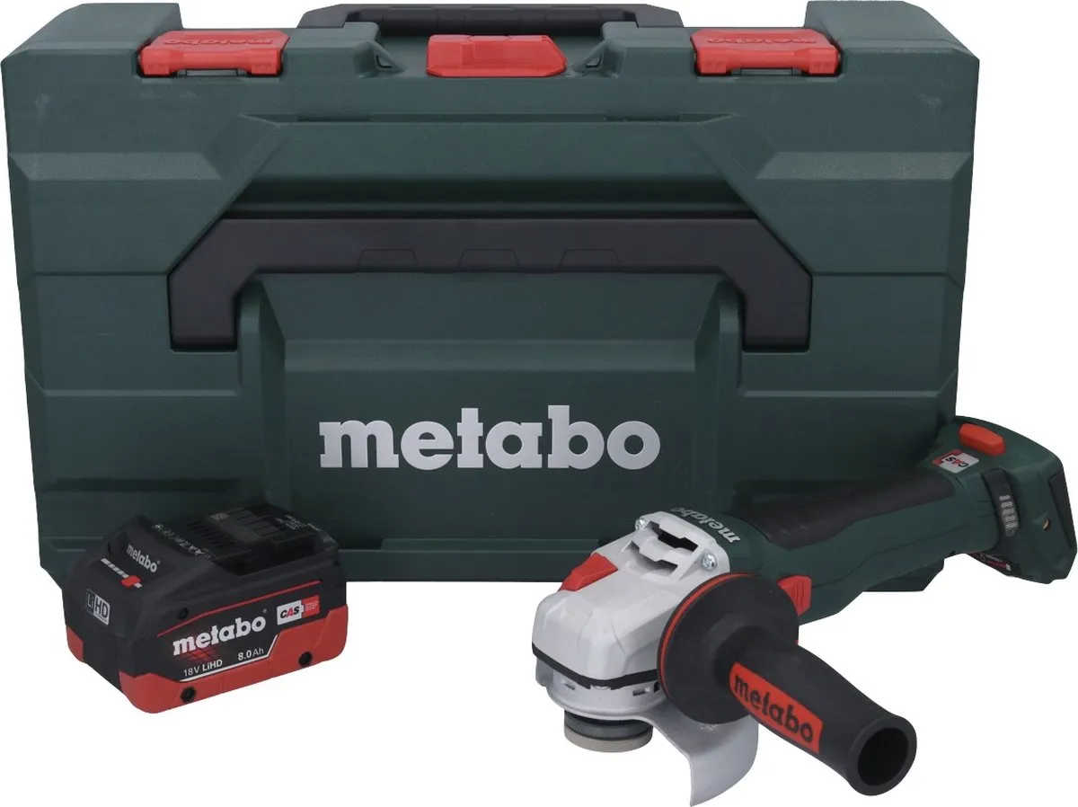 Metabo WB 18 LT BL 11-125 Accu Haakse Slijper 125mm - 1x 8.0Ah Accu