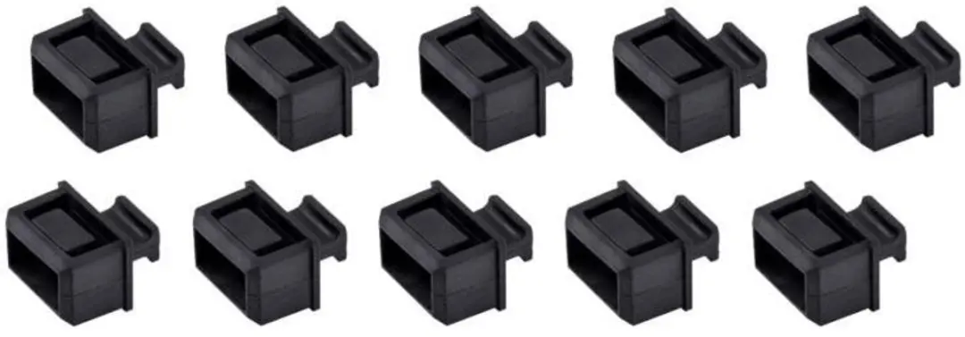 Startech SFPCAP10 Set Stekkerdozen & Contactdozen - 10 Stuks - Zwart