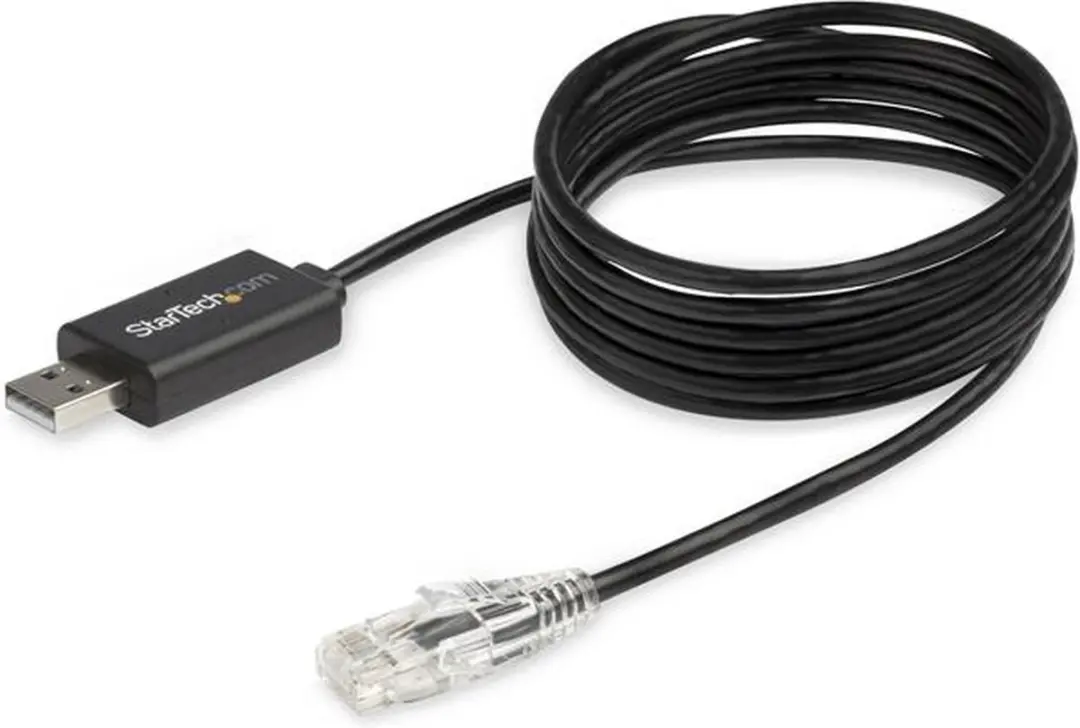 Startech ICUSBROLLOVR Ethernet naar USB-adapter 1,8m - Zwart