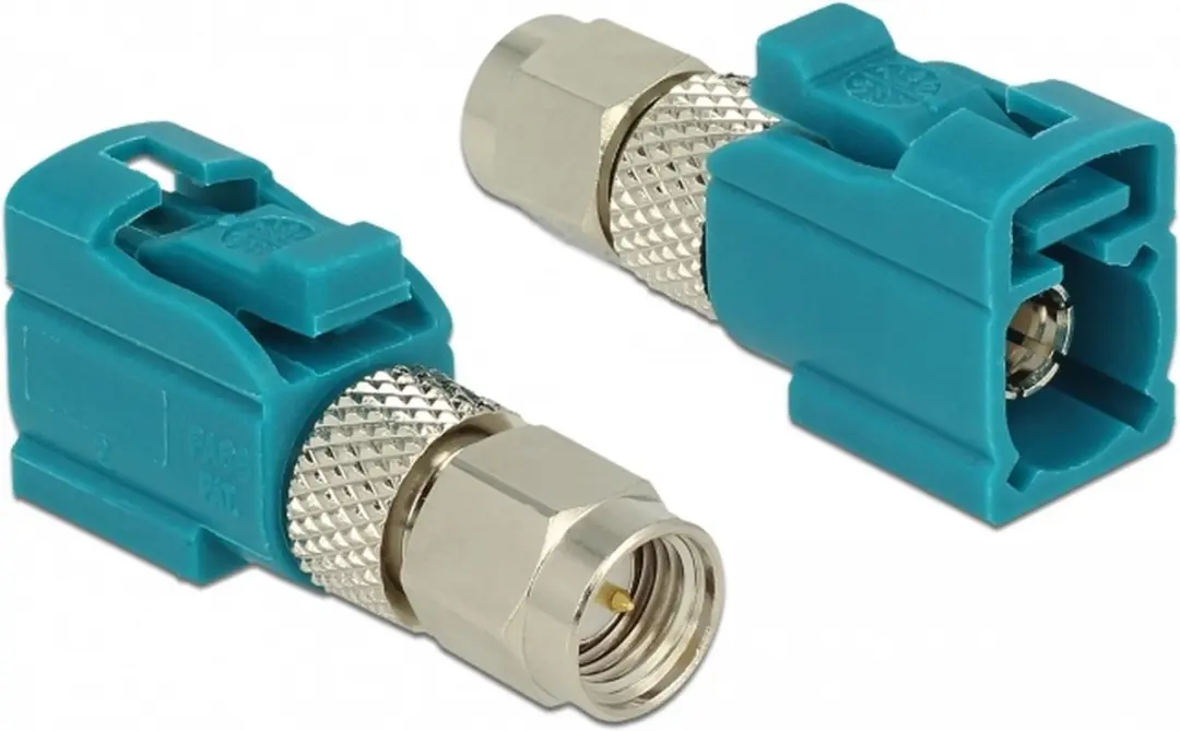 Delock Fakra Z-SMA Adapter 50 Ohm - Blauw/Zilver