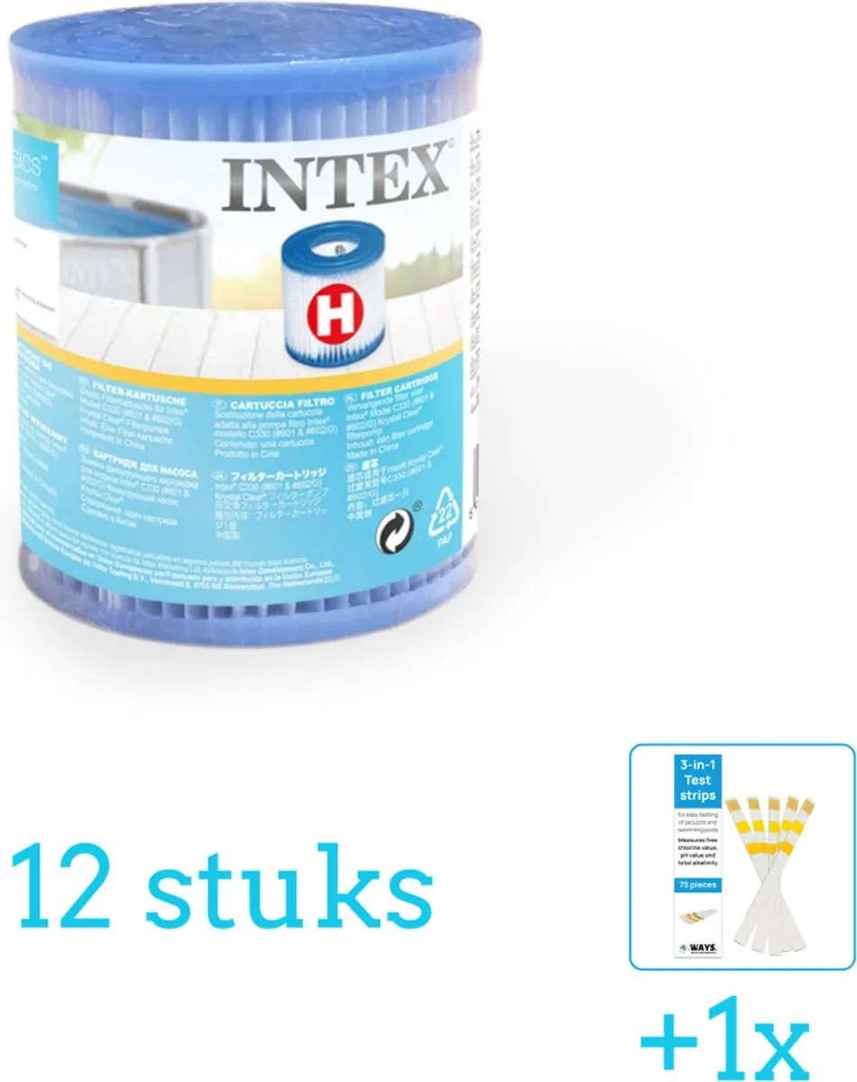 Intex Type H Filtercartridge 29007-Wit