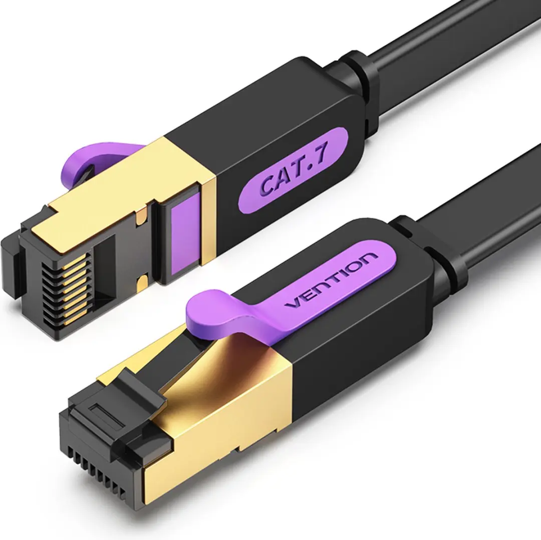 Vention Netwerkkabel Patchcord Cat7 RJ45 10Gbps 1M - Transparant - afbeelding 6 van 6