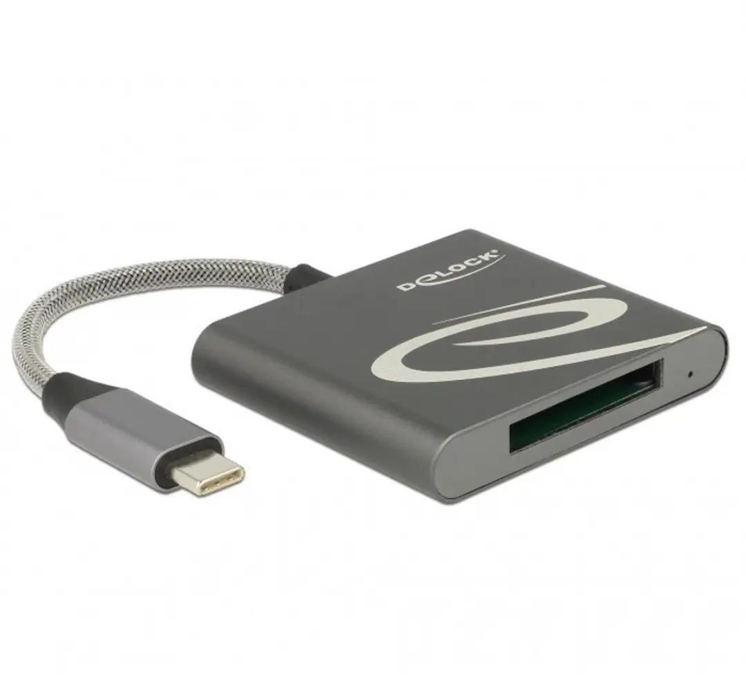 DeLOCK USB Cardreader met USB-C connector en 1 kaartsleuf