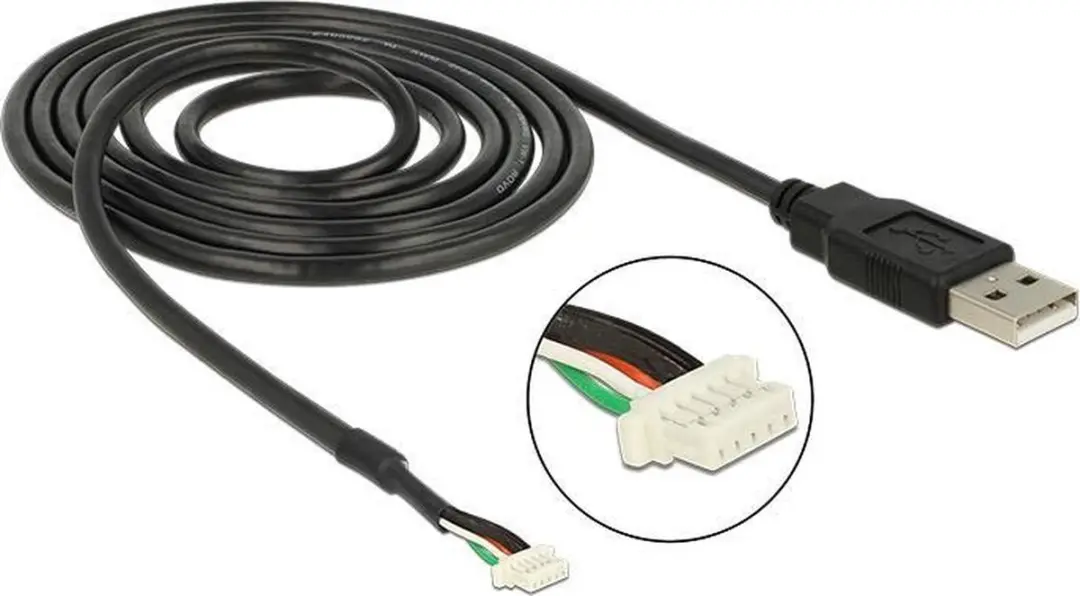Delock USB 2.0 Kabel 5-pin Camera - 1.5m - Zwart