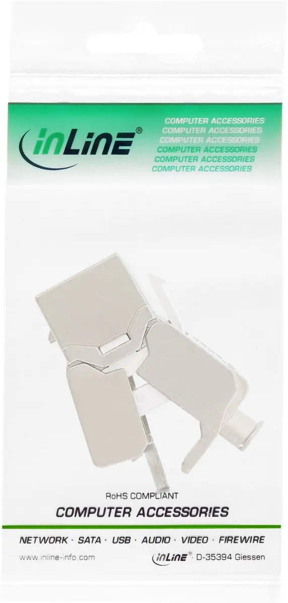 InLine Keystone RJ45 Vrouwelijk LSA Inzetstuk Cat.6a - Wit