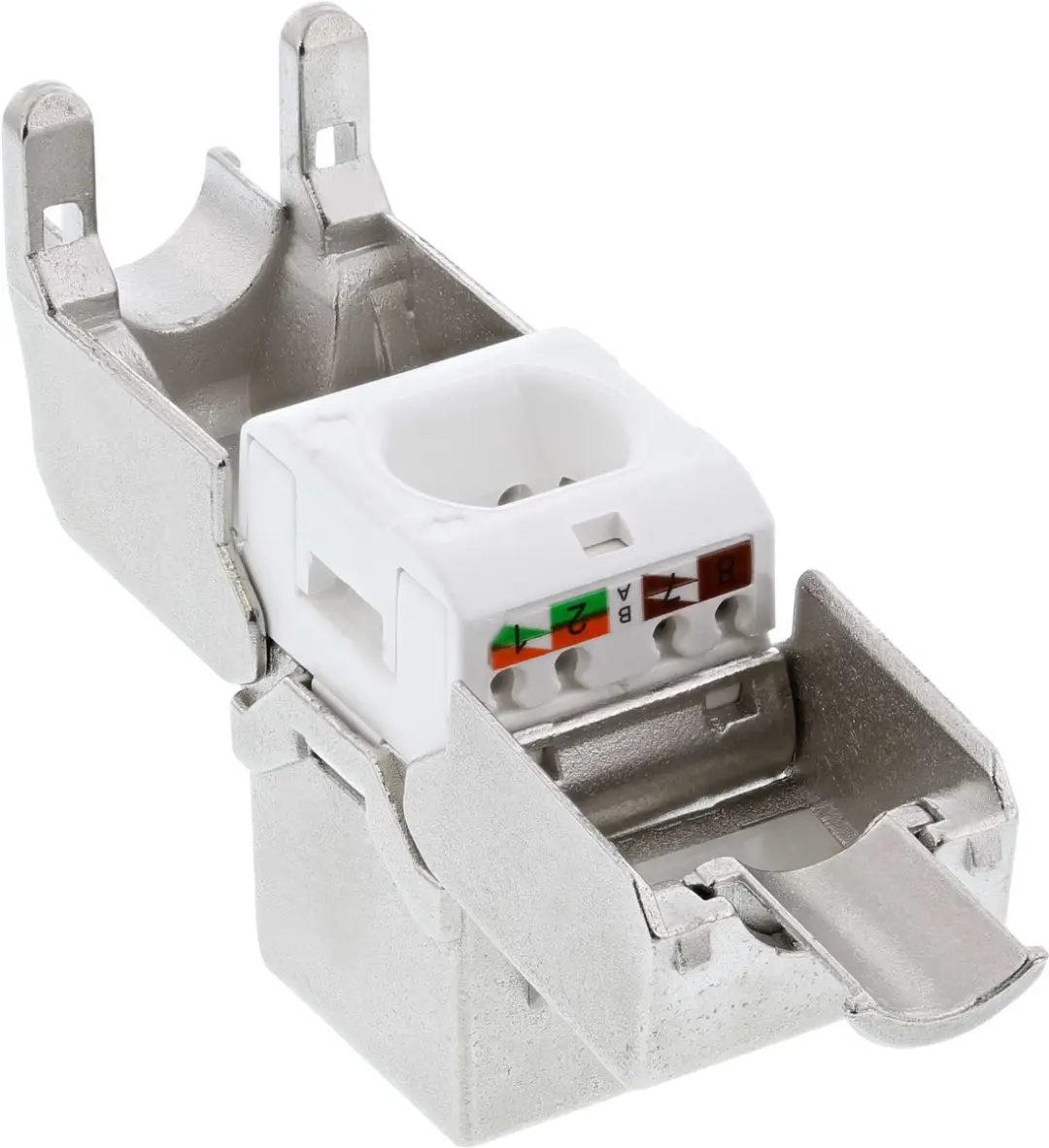 InLine Keystone RJ45 Vrouwelijk LSA Inzetstuk Cat.6a - Wit