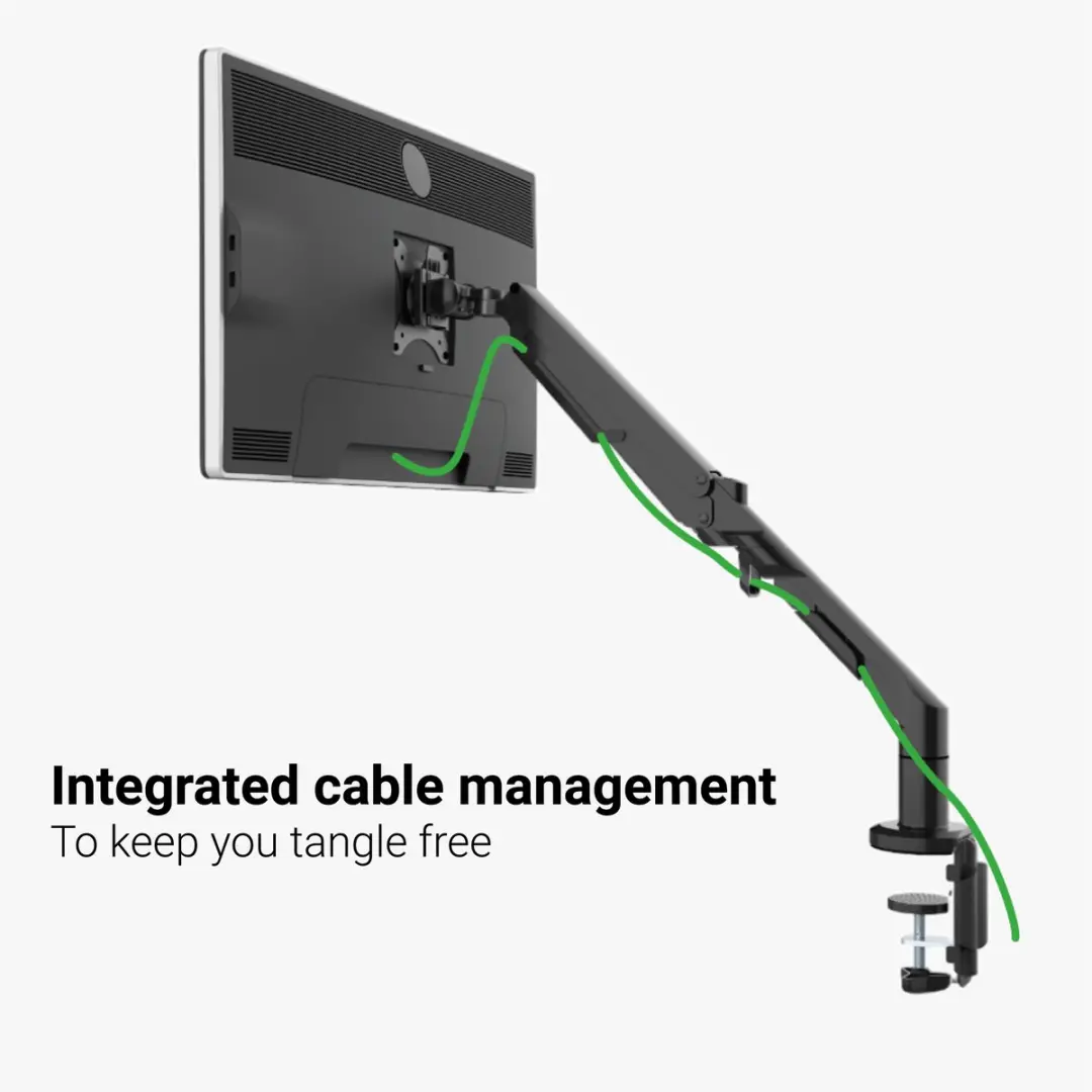 Desq 1740.09 Dubbele Monitorarm - 17-32" - Zwart