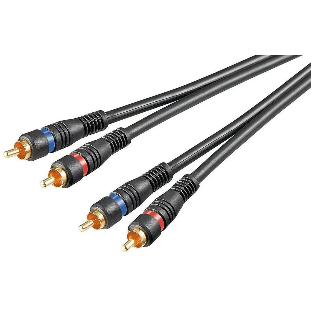 Goobay Tulp Audio Kabel 5m - Verguld/Koper - 10 Stuks