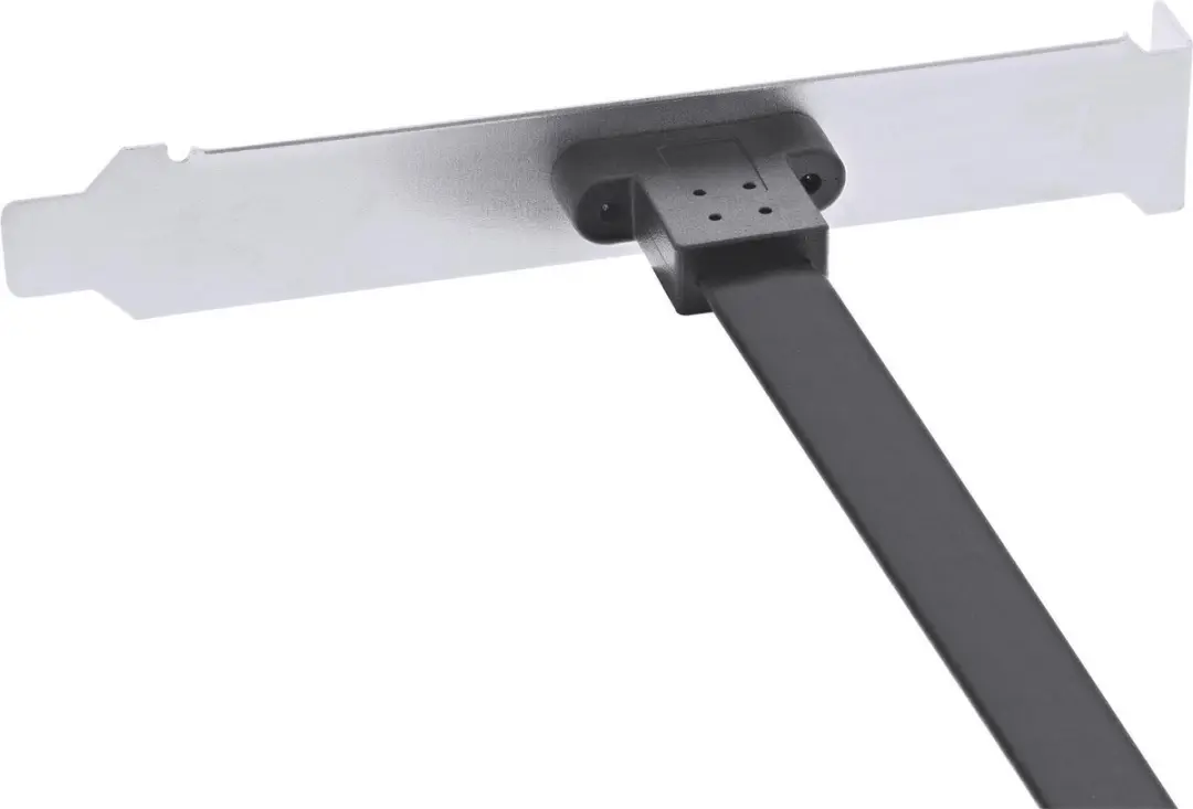 InLine PCI-slothouder USB-C naar USB 3.2 Key-A - 0,3m - Zwart