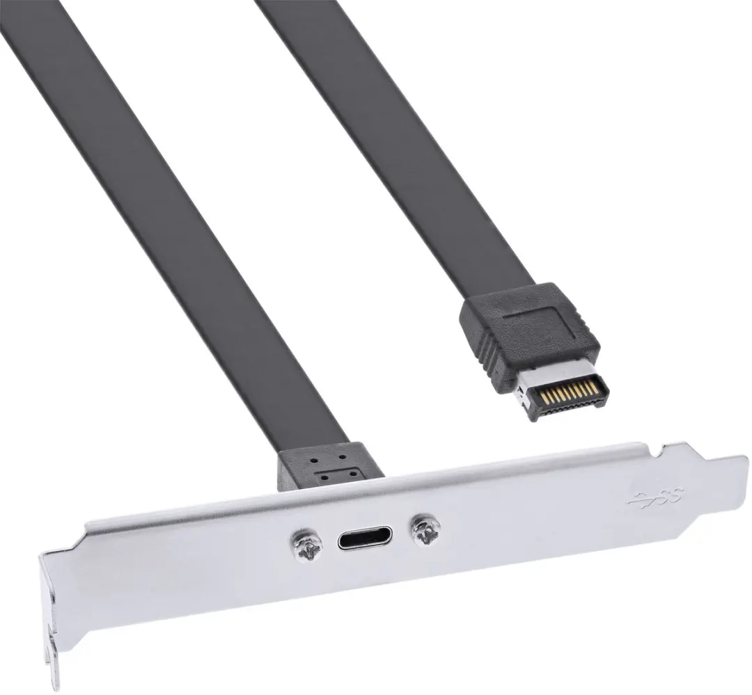 InLine PCI-slothouder USB-C naar USB 3.2 Key-A