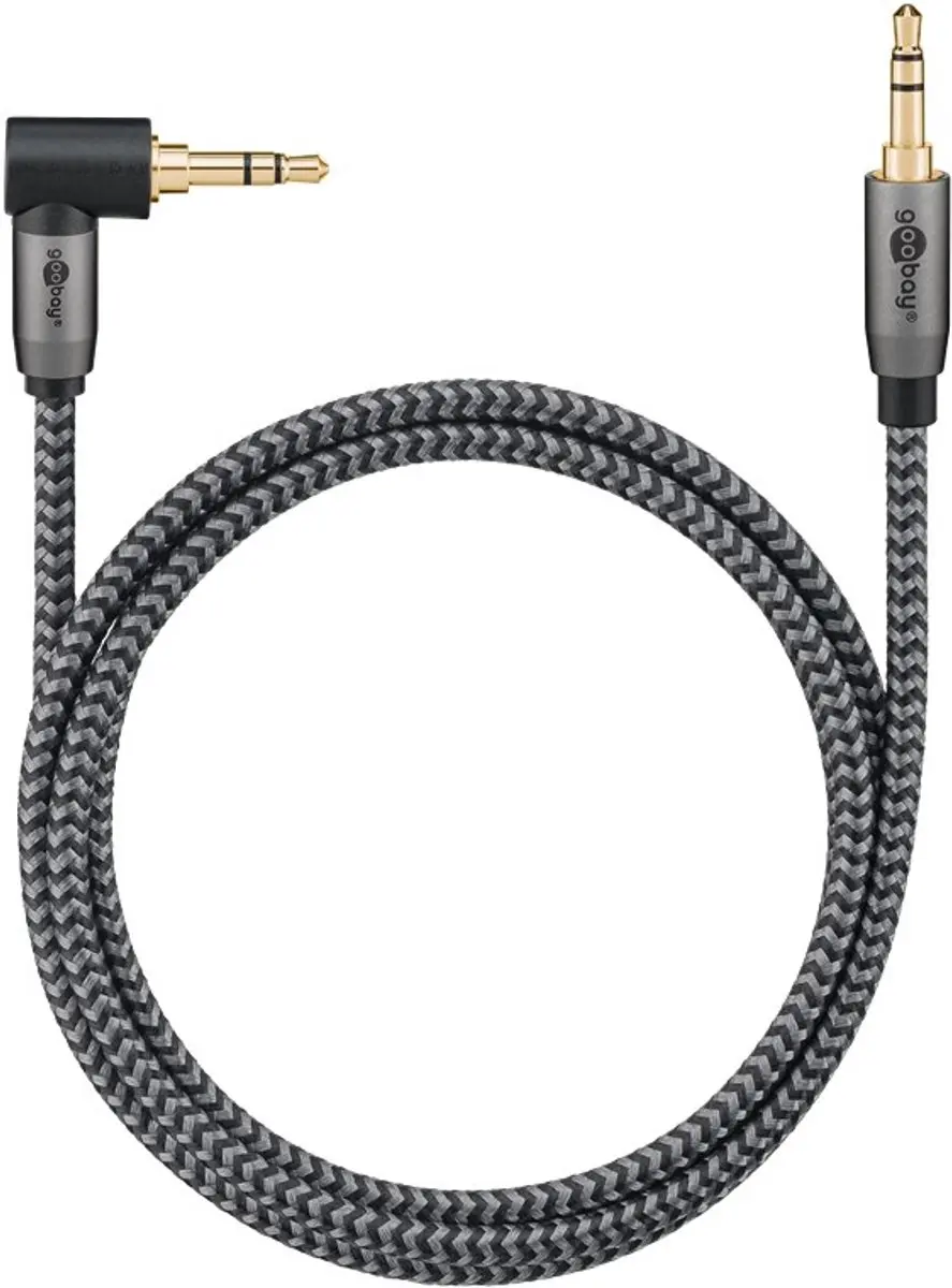 Goobay Plus 3,5mm Jack Kabel Haaks - 3m - Zwart