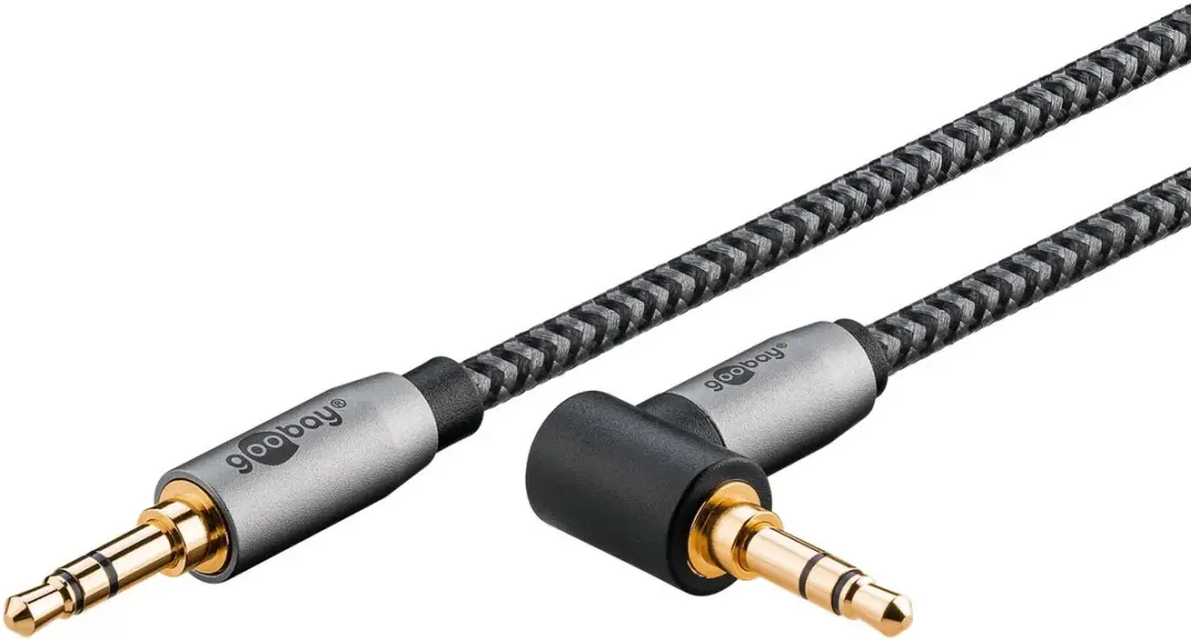 Goobay Plus 3,5mm Jack Kabel Haaks - 3m - Zwart