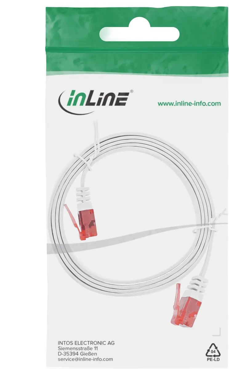 InLine Patchkabel Cat.6 U/UTP 1m - Wit