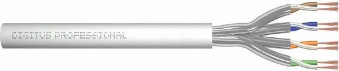 Digitus CAT6a U/FTP Kabel 100m - Flexibele Koperkern - Grijs