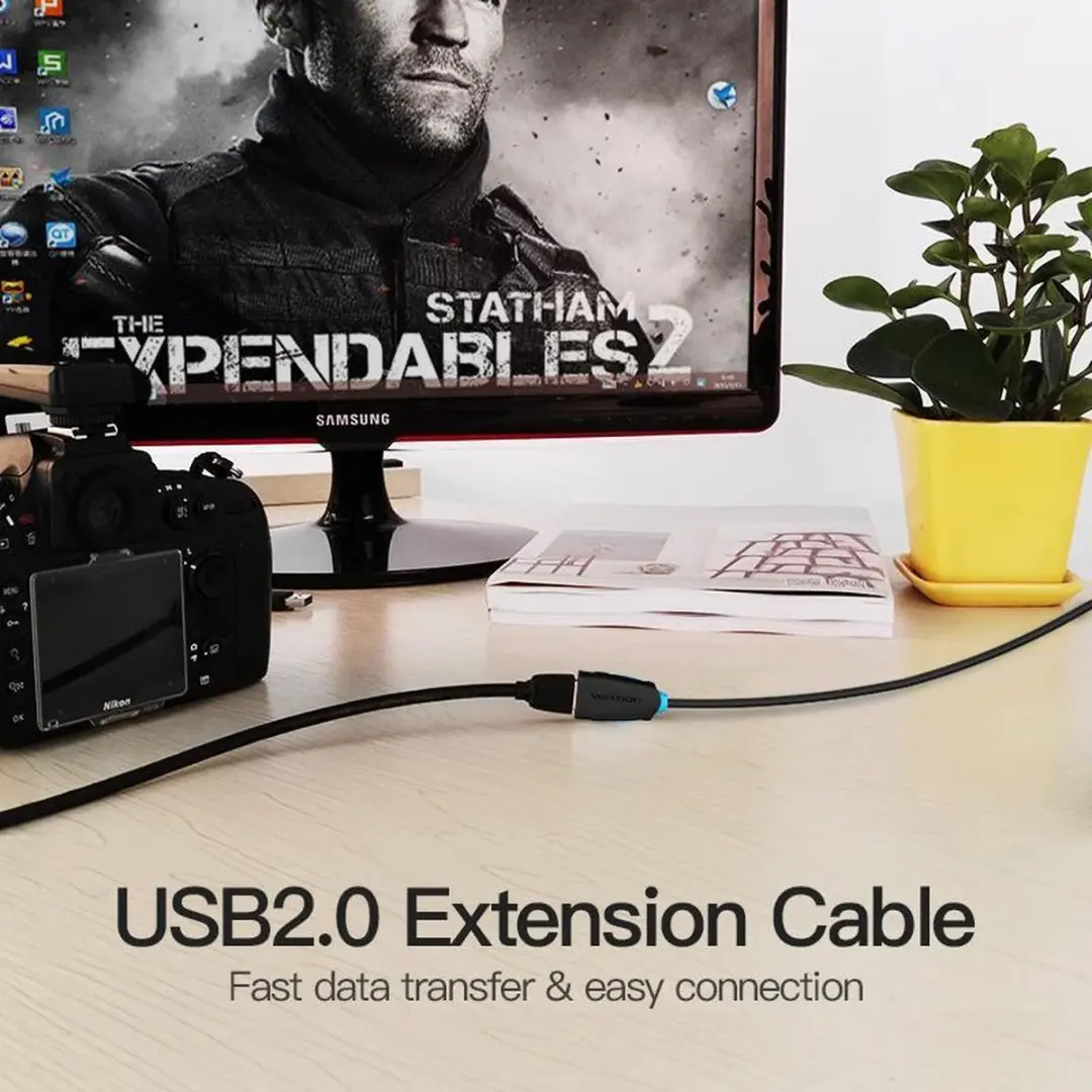 Vention CBCBI USB 2.0 Kabel A-A 3m - Zwart