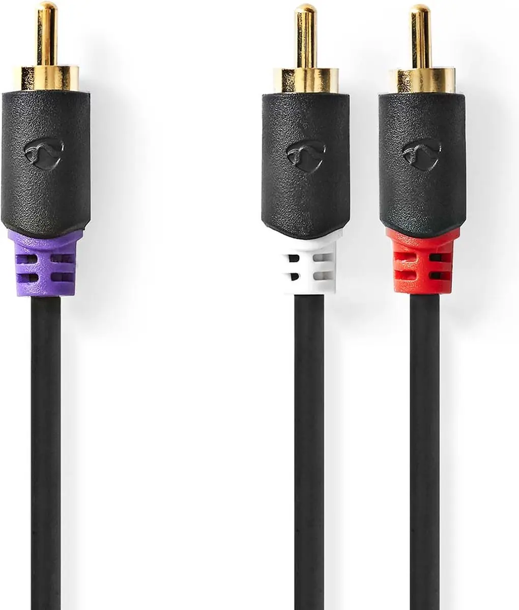 Nedis Subwooferkabel RCA Verguld 3m