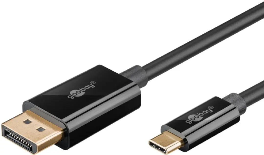 Goobay USB-C DisplayPort 4K Kabel 1m - Zwart