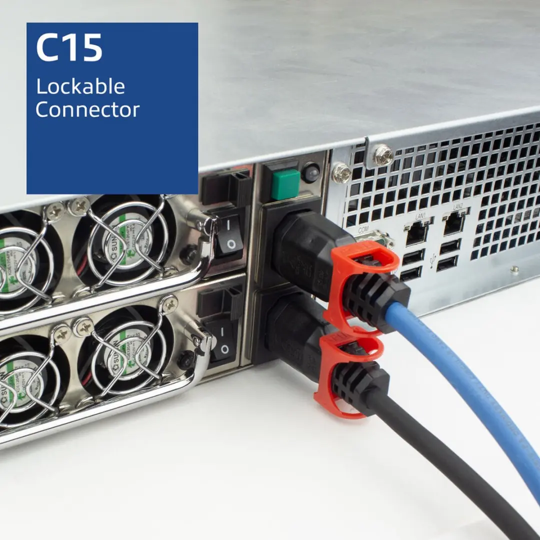 ACT PC3874 Netsnoer C15 Blauw 2m