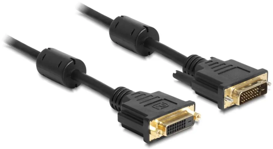 Delock DVI-D Beeldscherm Verlengkabel 1m