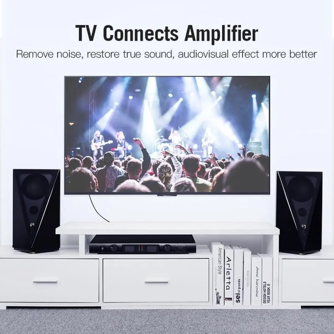 Vention VAB-R06-B300 Audiokabel RCA - 3m - Zwart