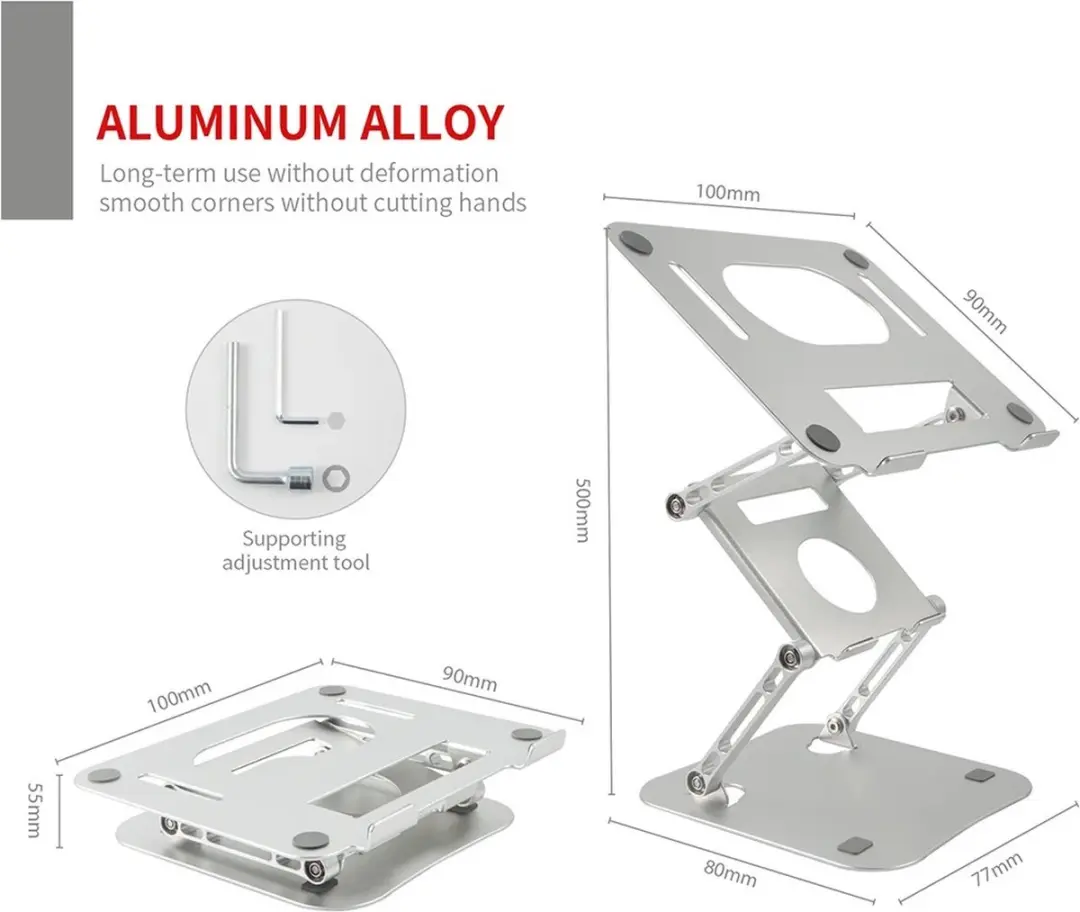 NÖRDIC LH-581 Universele Laptopstandaard - Aluminium - Tot 17"