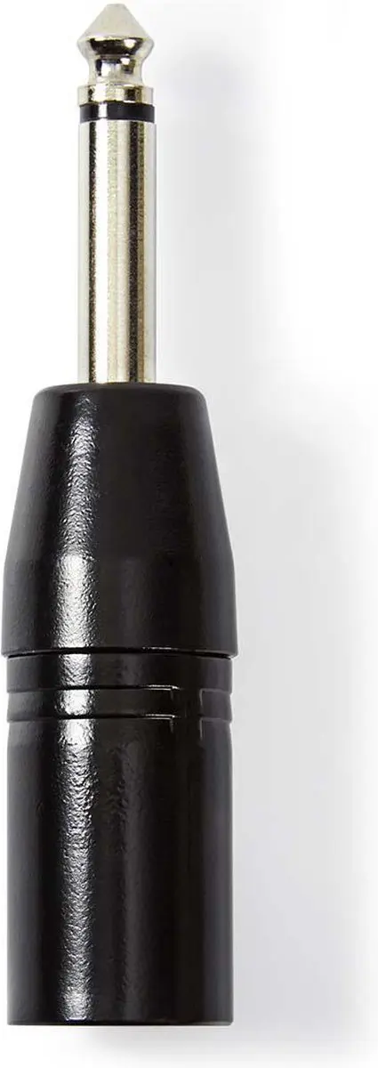 Nedis XLR-Adapter COTP15942BK - 3-Pins Male naar 6,35mm Male - Zwart
