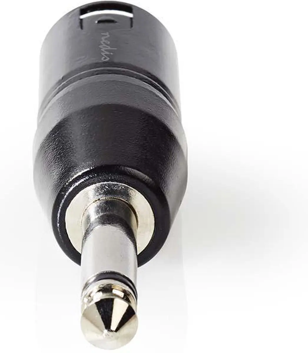 Nedis XLR-Adapter COTP15942BK - 3-Pins Male naar 6,35mm Male - Zwart