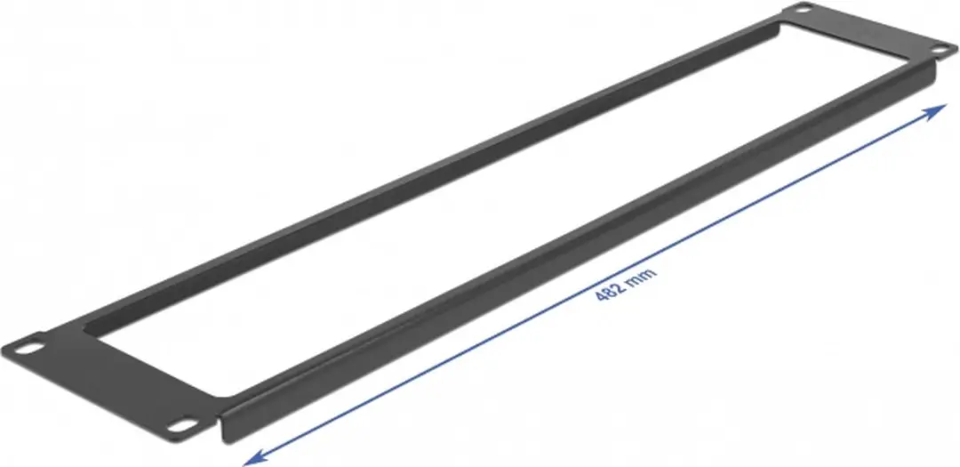 Delock 19" Network Cabinet Panel 2U - Zwart