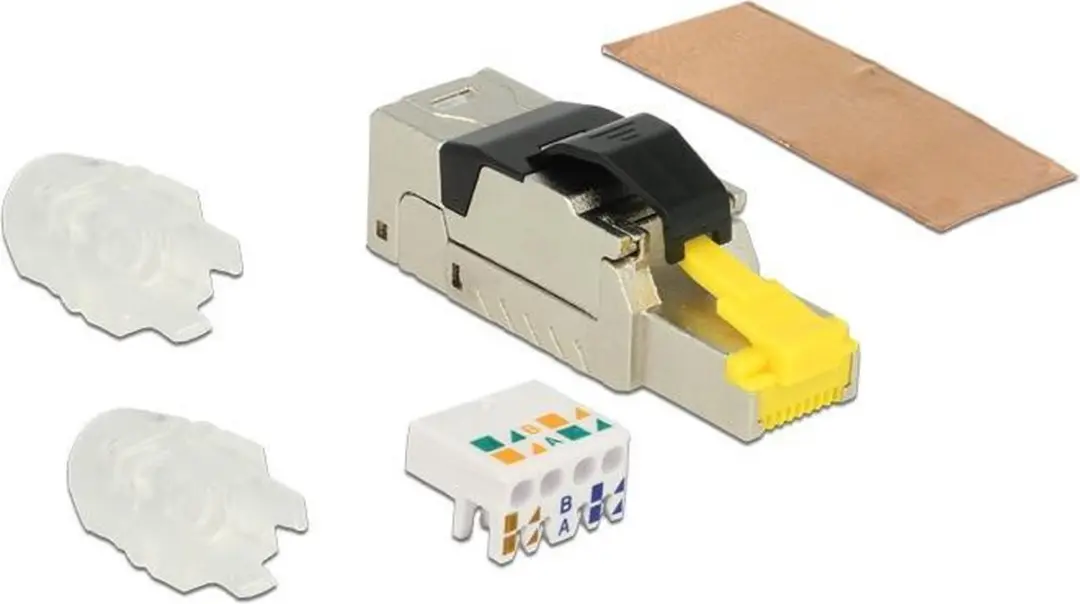 Delock RJ45 Plug Cat.8.1 Field Assembly - Zwart