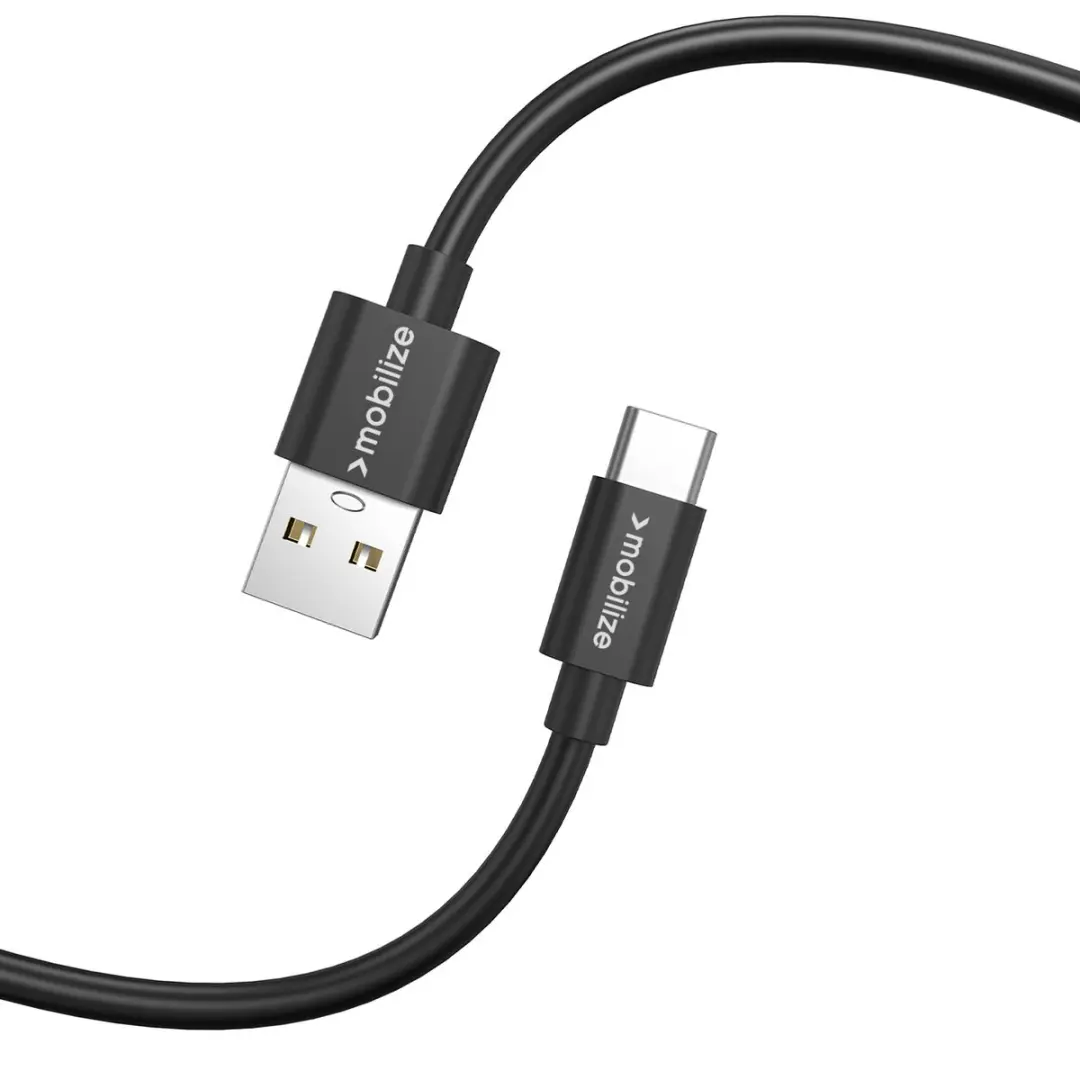 Mobilize Charge/Sync Kabel USB-C 1m - Zwart