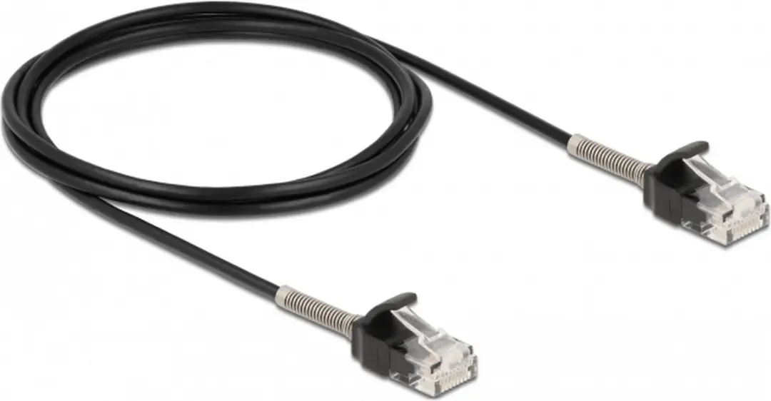 Delock RJ45 Kabel Cat.6A 2m - Zwart
