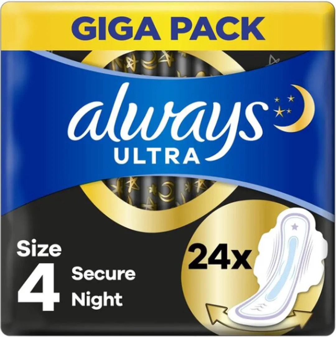 Always Ultra Secure Night Maandverband - 24 Stuks