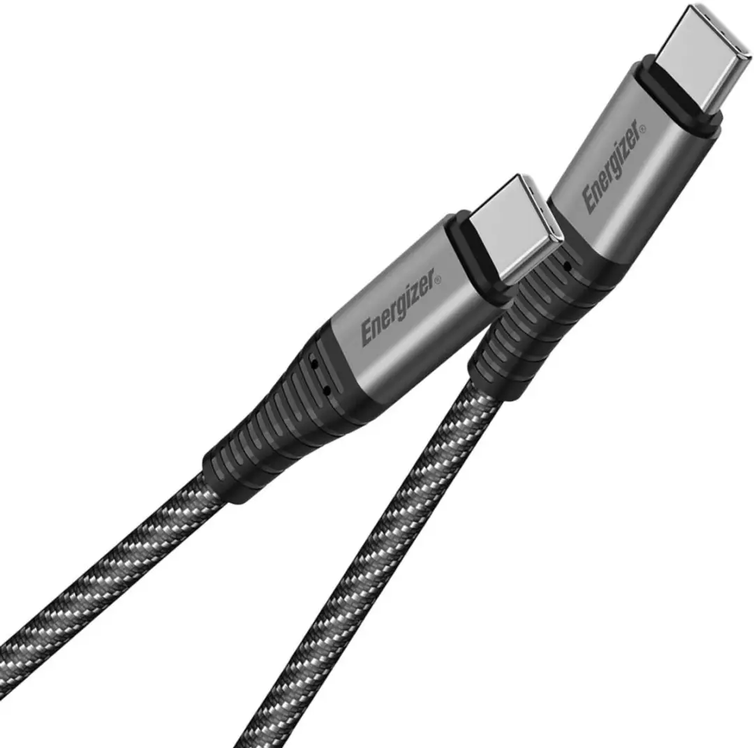 Energizer USB-C naar USB-C Kabel 100W - 2m - Zwart
