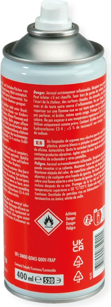 ROLINE antistatische schuimreiniger, 400 ml