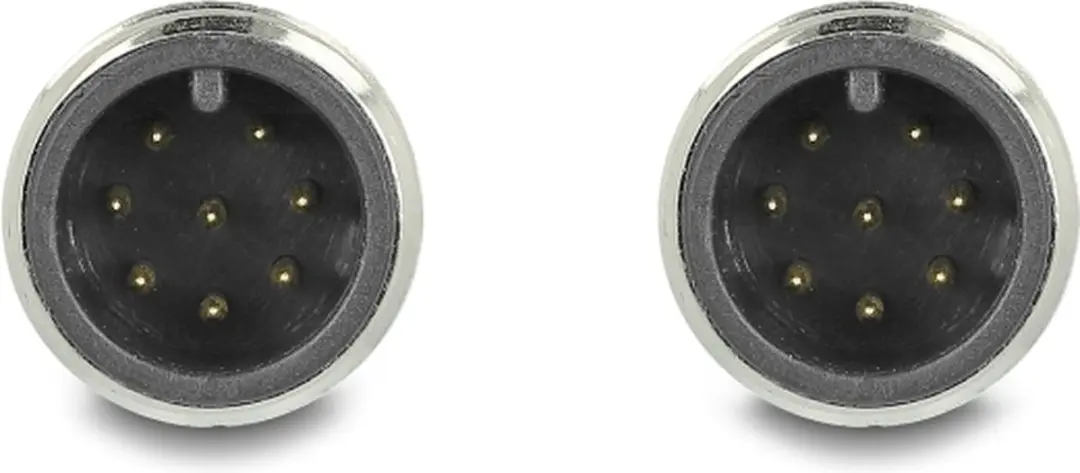 Delock M12 8-pins A-gecodeerde Netwerkkabel CAT5e 2m - Zwart