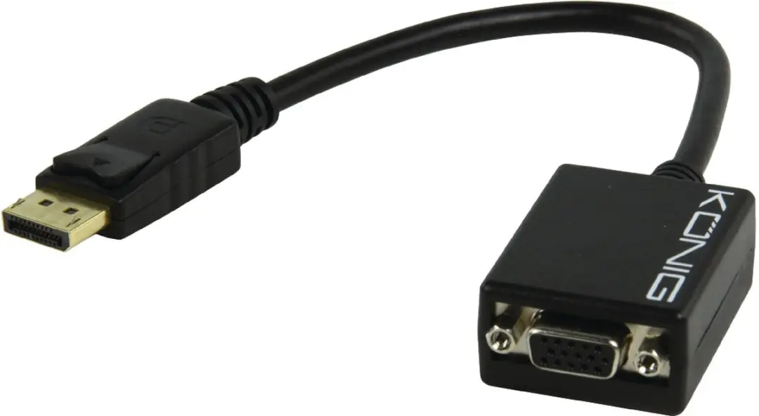 Konig DisplayPort-VGA Kabel M-V 0,2m