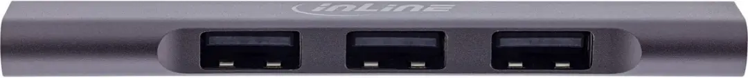 InLine USB Hub 4x USB-A 3.0 - Grijs