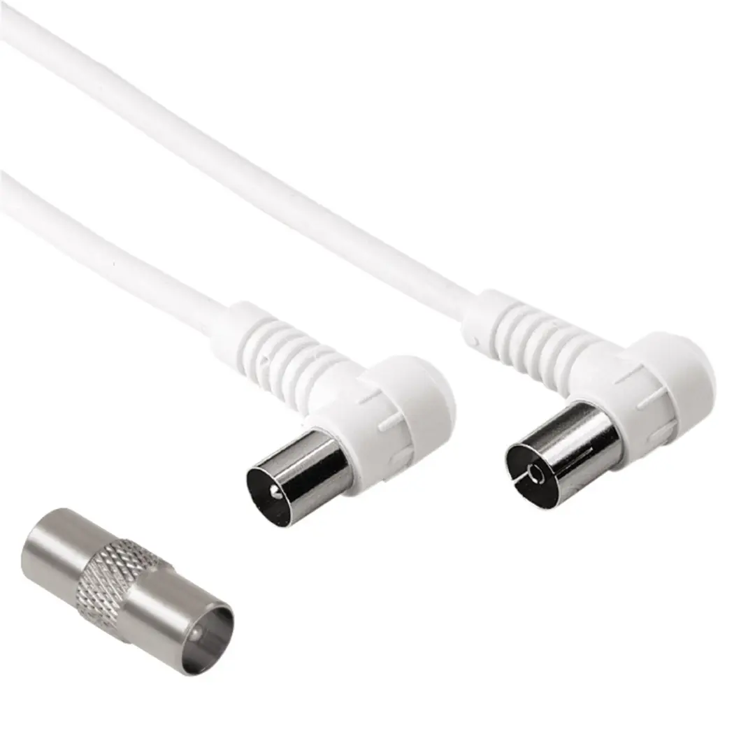 Hama 00205299 coax-kabel 1,5 m Coaxiaal Wit