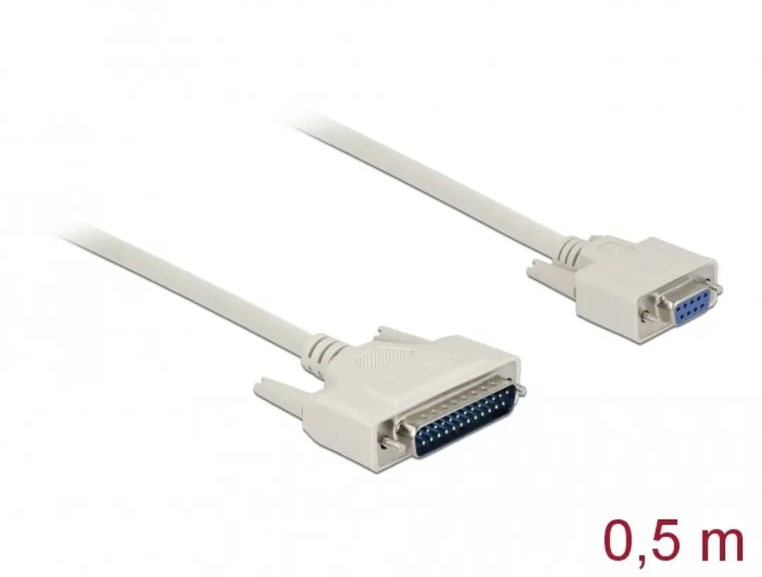 Delock D-Sub 25 naar 9 Kabel