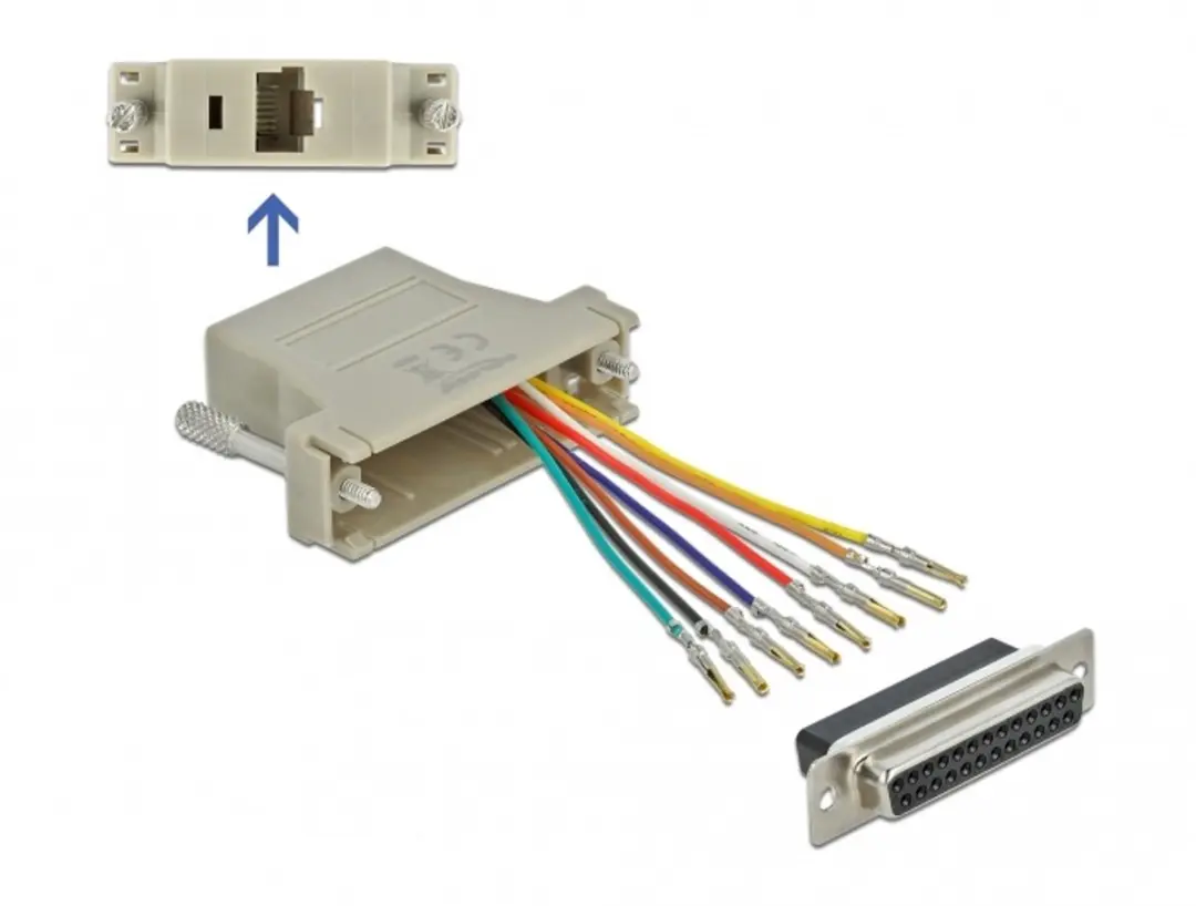 Delock D-Sub 25 naar RJ45 Adapterkit