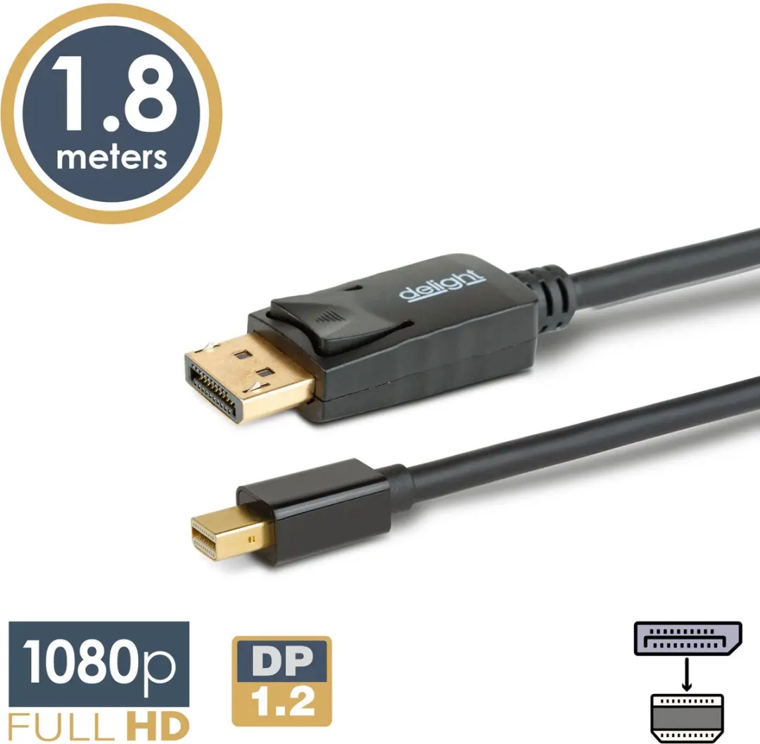 Delight DisplayPort naar Mini DisplayPort Kabel 20336B