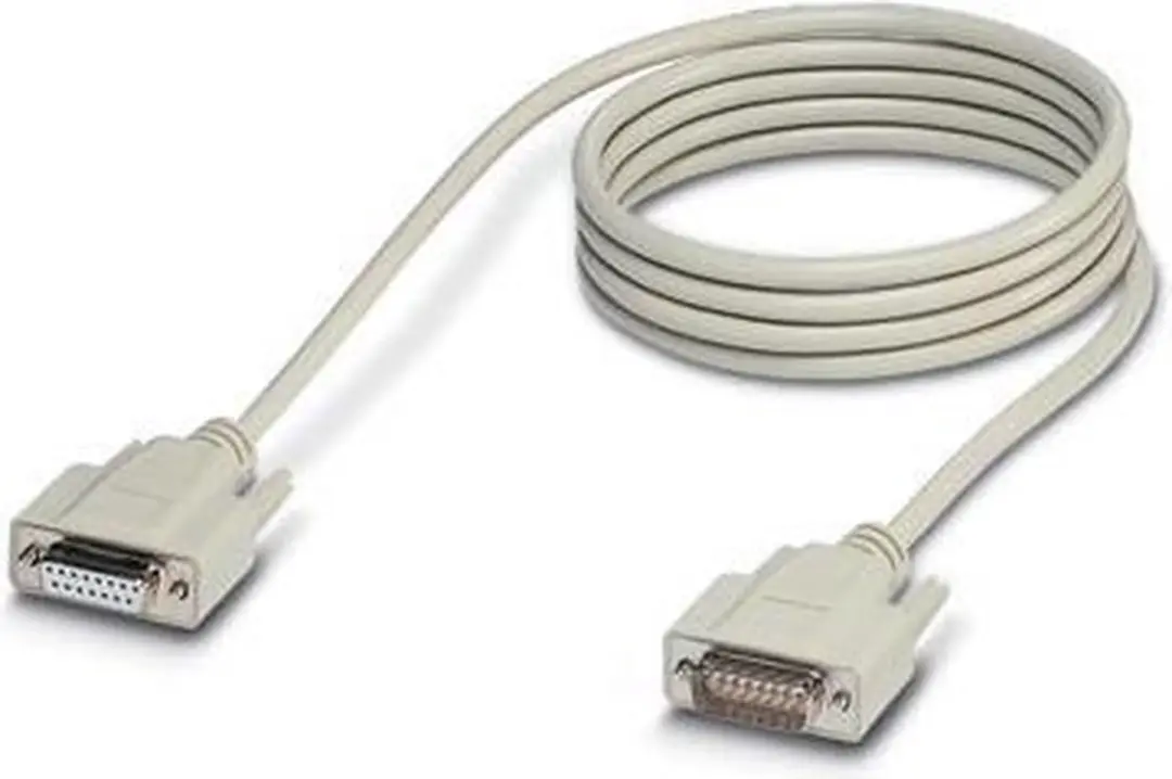 Phoenix Contact Aansluitkabel Serieel Parallel 15-polig 2.00m Wit