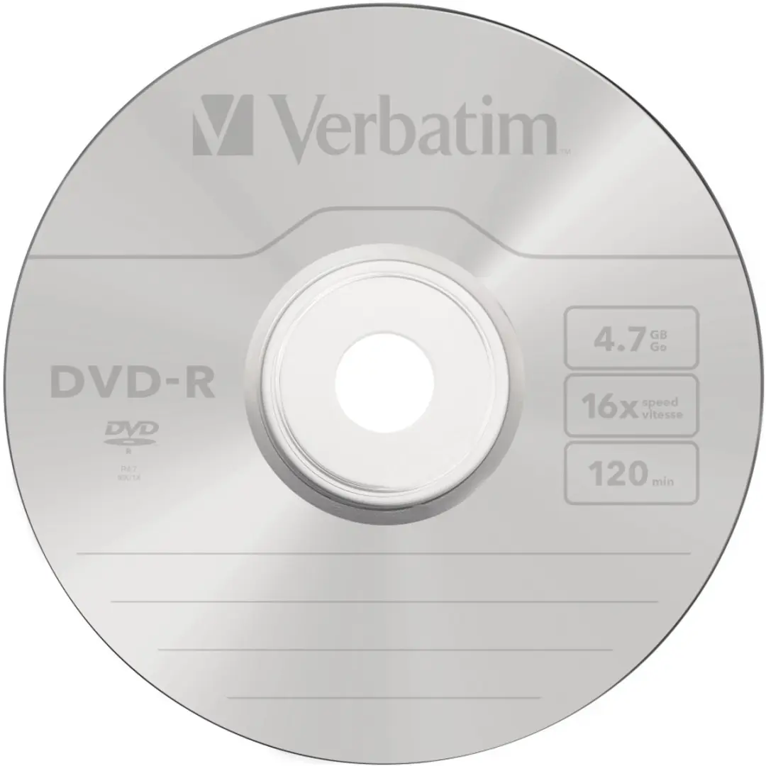 Verbatim DVD-R 4.7GB 16x AZO - 1 Stuk
