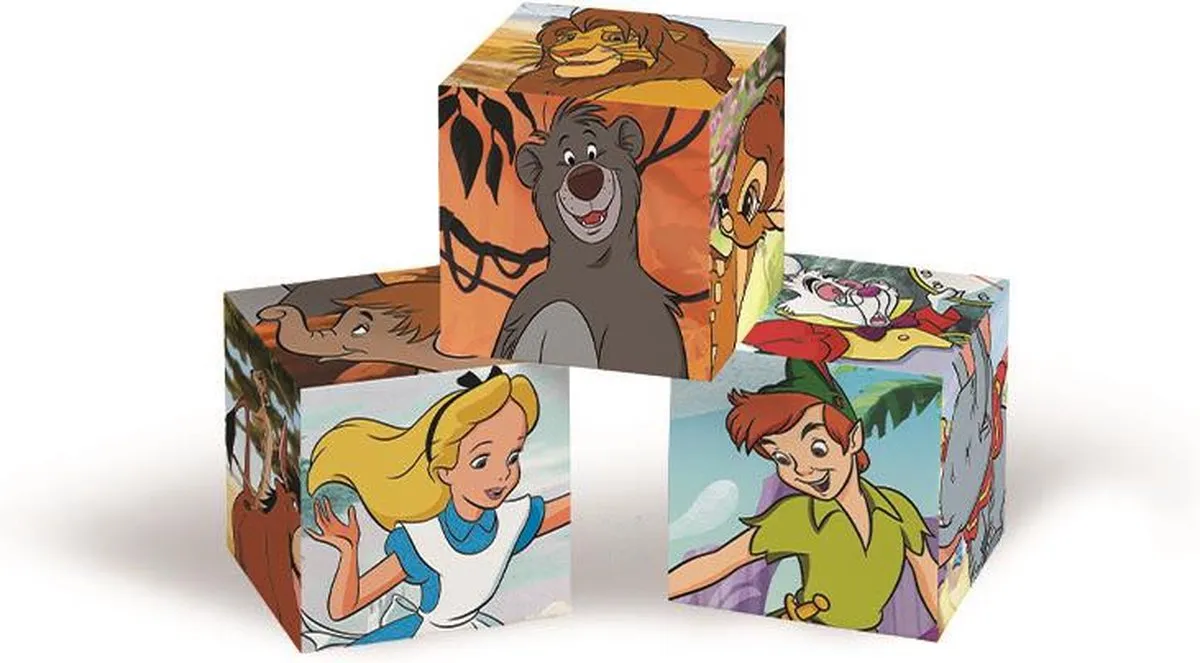 Clementoni Disney Classic 6 Blokken Puzzel - 6 Stuks