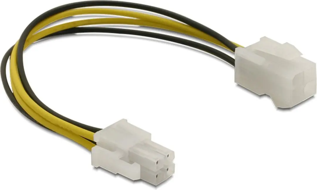 Delock ATX12V P4 Voeding Verlengkabel 0,15m