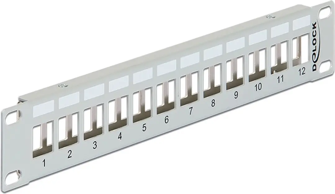Delock 10'' Patch Panel 12 Keystone