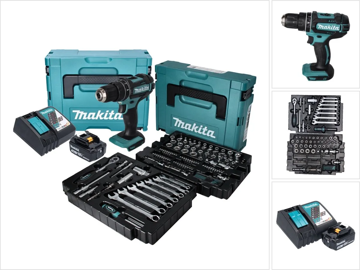 Makita DHP 482 RF1J Klopboormachine 18V