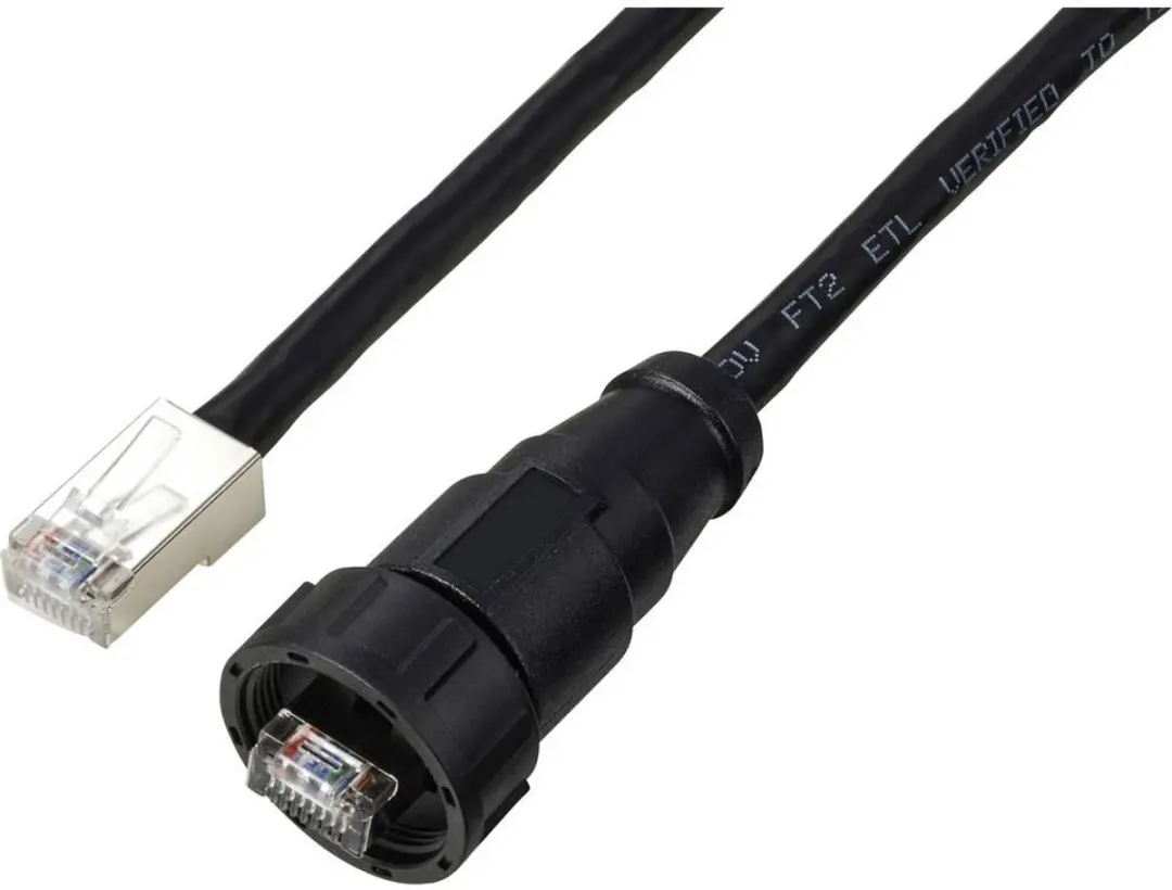 Tru Components TC-E13T-MR6-MCA/NCA-0.5PV-S RJ45-kabel 0,5m